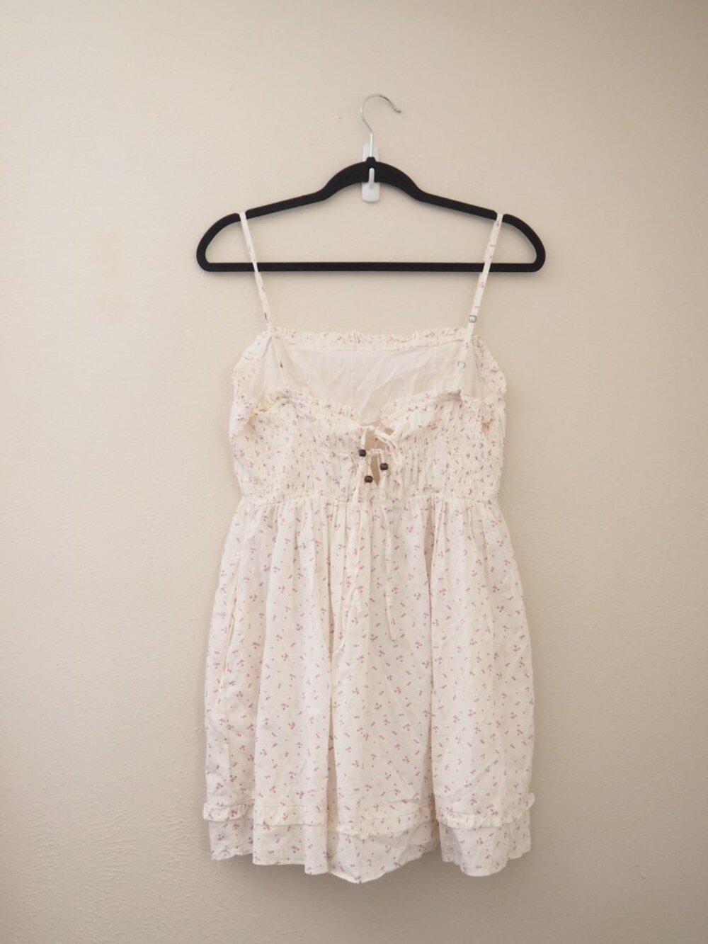 NWT Free People Ivory Combo Gabby Floral Mini Dress sz S - Picture 7 of 8